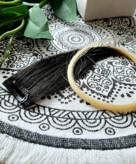 Dabīga ombre matu šķipsna uz vienu klipsi