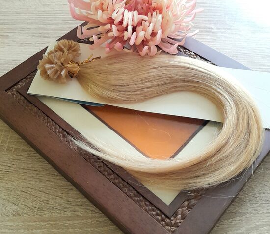 Tumši blondi mati ar keratīna kapsulām, 40cm, #27