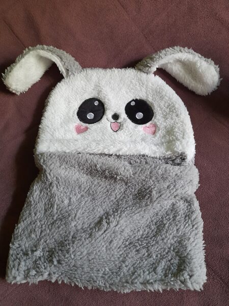 Cepure ar šalli- Pelēks zaķis #29