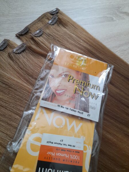 Dabīgi mati uz klipšiem 27, 65gr., 50cm