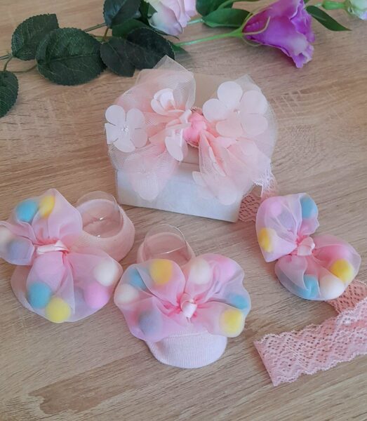 Bērnu zeķes un divas bantes #88