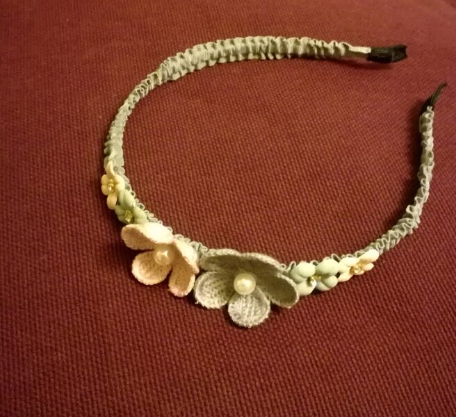 Matu stīpa ar ziediem #29