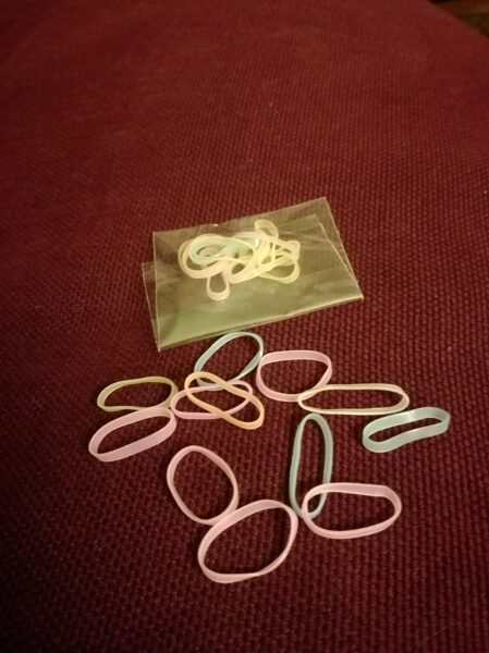 Staipīgas matu gumijas. Iepakojumā 10 gb.#32